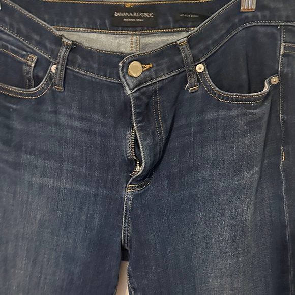 Banana Republic Dark Indigo Ankle Crop Jeans - Picture 3 of 8